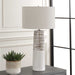 Haven One Light Table Lamp Brushed Plated Nickel-Lamps-Uttermost-Lighting Design Store