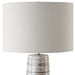 Haven One Light Table Lamp Brushed Plated Nickel-Lamps-Uttermost-Lighting Design Store