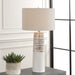 Haven One Light Table Lamp Brushed Plated Nickel-Lamps-Uttermost-Lighting Design Store