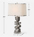 Free Flowing One Light Table Lamp Tarnished Nickel-Lamps-Uttermost-Lighting Design Store