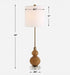 Sienna One Light Buffet Lamp Brushed Antique Brass-Lamps-Uttermost-Lighting Design Store