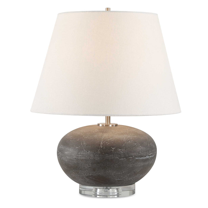Beckley One Light Table Lamp Plated Nickel-Lamps-Uttermost-Lighting Design Store