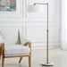 Branch Out One Light Floor Lamp Antique Brushed Brass-Lamps-Uttermost-Lighting Design Store