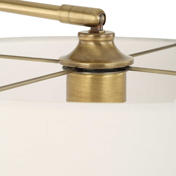 Branch Out One Light Floor Lamp Antique Brushed Brass-Lamps-Uttermost-Lighting Design Store