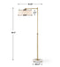 Branch Out One Light Floor Lamp Antique Brushed Brass-Lamps-Uttermost-Lighting Design Store