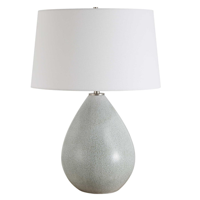 Moray One Light Table Lamp Brushed Nickel-Lamps-Uttermost-Lighting Design Store