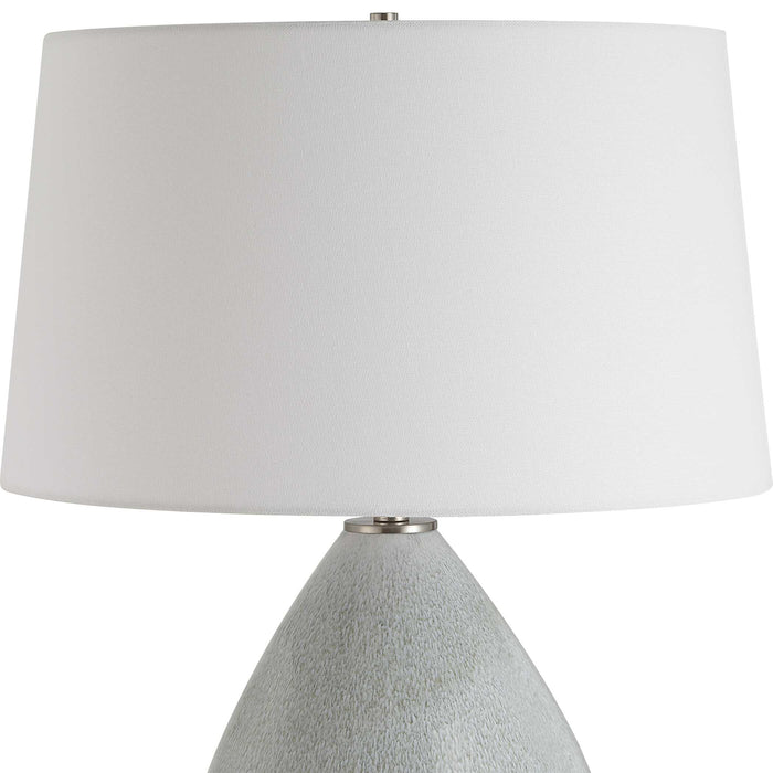 Moray One Light Table Lamp Brushed Nickel-Lamps-Uttermost-Lighting Design Store