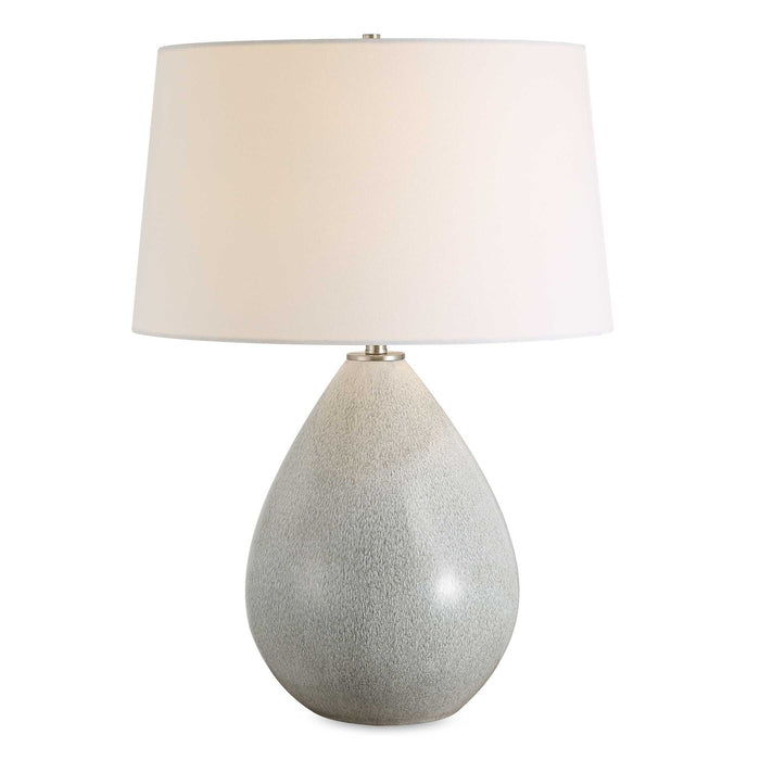 Moray One Light Table Lamp Brushed Nickel-Lamps-Uttermost-Lighting Design Store