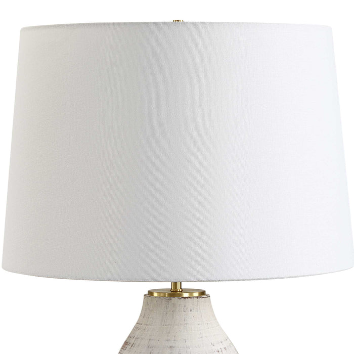 Magdaline One Light Table Lamp Plated Brass-Lamps-Uttermost-Lighting Design Store