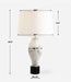 Magdaline One Light Table Lamp Plated Brass-Lamps-Uttermost-Lighting Design Store