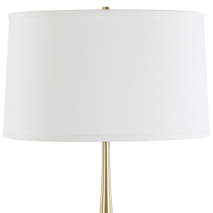 Booker One Light Table Lamp Antique Brass-Lamps-Uttermost-Lighting Design Store
