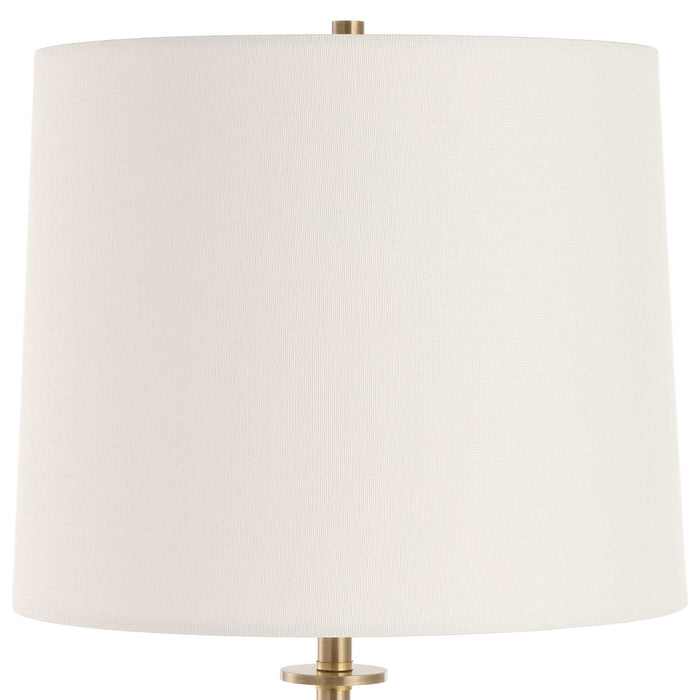 Dempsey One Light Buffet Lamp Brass-Lamps-Uttermost-Lighting Design Store