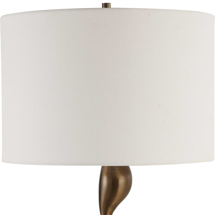Remolino One Light Table Lamp Warm Bronze-Lamps-Uttermost-Lighting Design Store