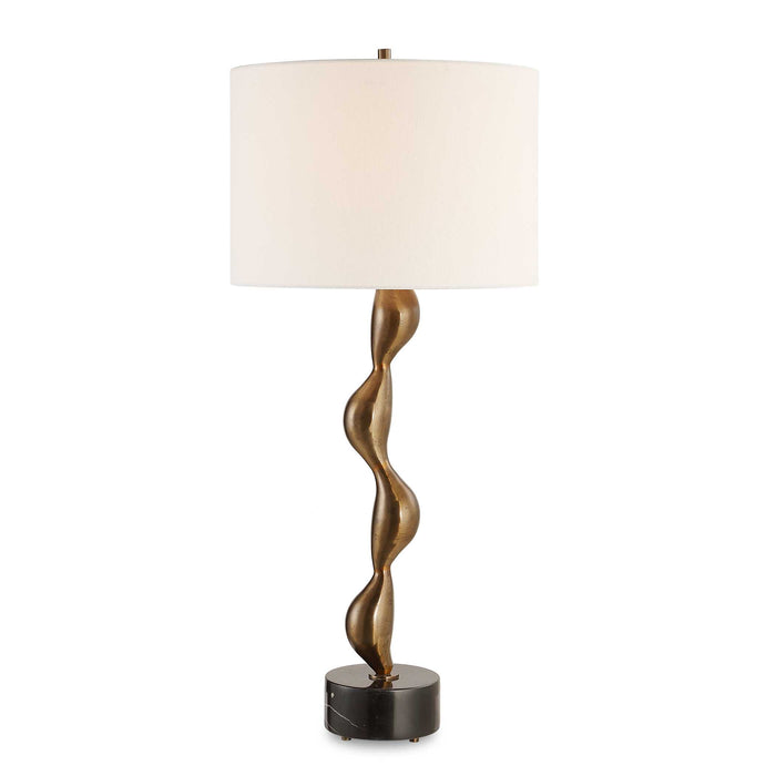 Remolino One Light Table Lamp Warm Bronze-Lamps-Uttermost-Lighting Design Store