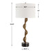 Remolino One Light Table Lamp Warm Bronze-Lamps-Uttermost-Lighting Design Store