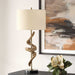 Rams One Light Table Lamp Antique Brass-Lamps-Uttermost-Lighting Design Store