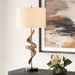 Rams One Light Table Lamp Antique Brass-Lamps-Uttermost-Lighting Design Store