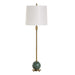Bledel One Light Buffet Lamp Brushed Brass-Lamps-Uttermost-Lighting Design Store