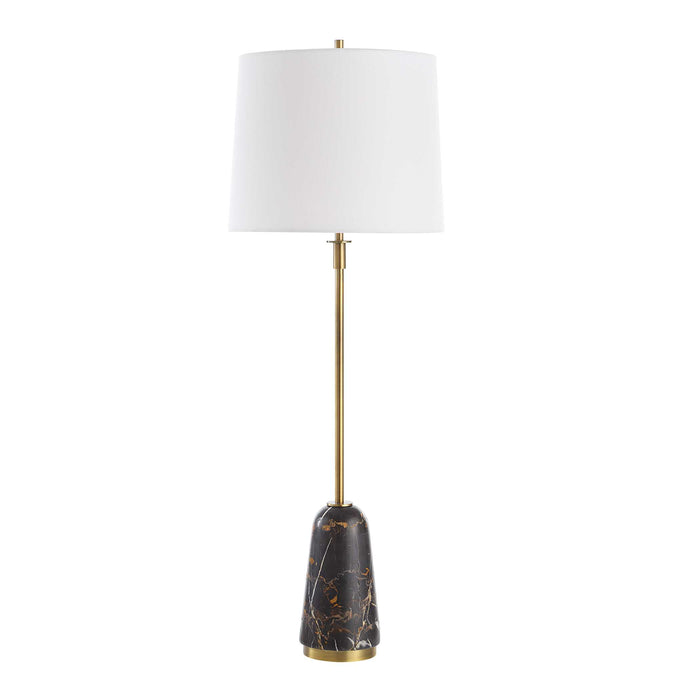 Jenson One Light Buffet Lamp Brushed Brass-Lamps-Uttermost-Lighting Design Store
