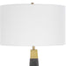 Lathey One Light Floor Lamp Brass-Lamps-Uttermost-Lighting Design Store