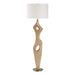 Almyra One Light Floor Lamp Antique Brass-Lamps-Uttermost-Lighting Design Store