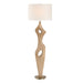 Almyra One Light Floor Lamp Antique Brass-Lamps-Uttermost-Lighting Design Store