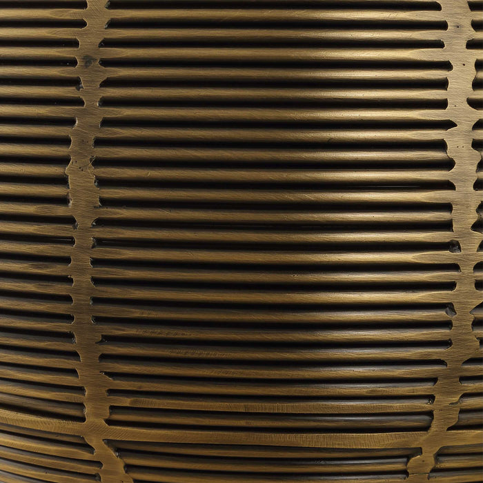 Knowles One Light Table Lamp Brushed Brass-Lamps-Uttermost-Lighting Design Store