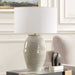 Amos One Light Table Lamp Antique Gold-Lamps-Uttermost-Lighting Design Store