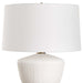 Maisie One Light Table Lamp Satin White Accented With Brass Plated-Lamps-Uttermost-Lighting Design Store