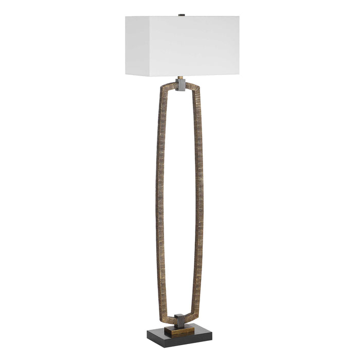Relic One Light Floor Lamp Dark Bronze-Lamps-Uttermost-Lighting Design Store
