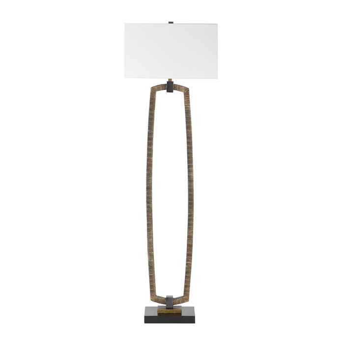 Relic One Light Floor Lamp Dark Bronze-Lamps-Uttermost-Lighting Design Store