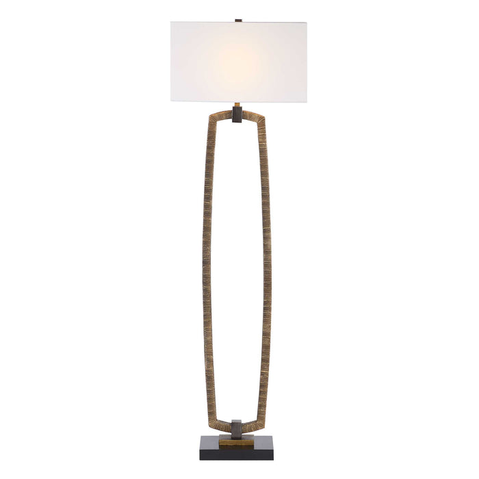Relic One Light Floor Lamp Dark Bronze-Lamps-Uttermost-Lighting Design Store