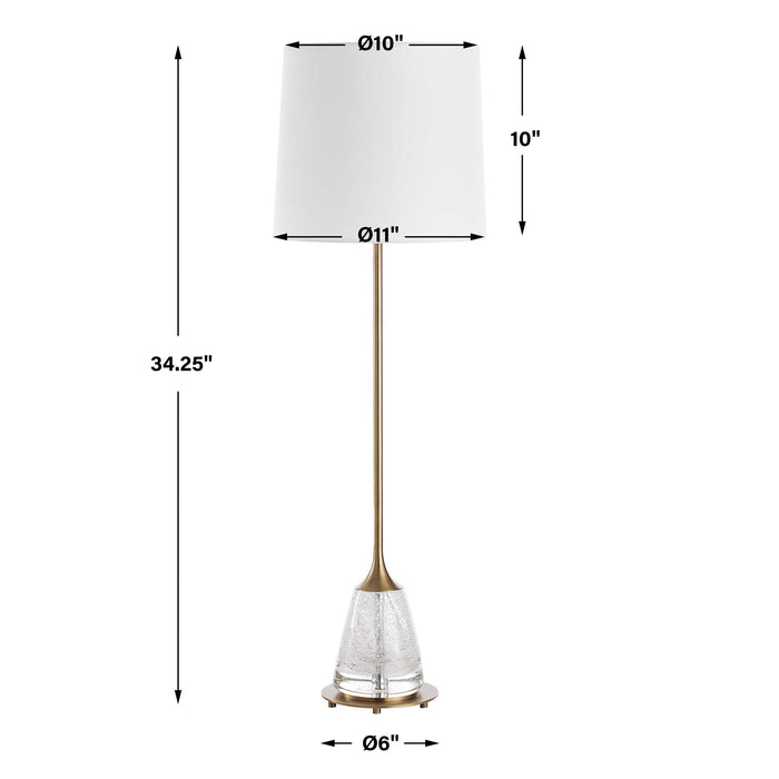 Alistair One Light Buffet Lamp Antique Brass-Lamps-Uttermost-Lighting Design Store