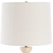 Hemisphere One Light Buffet Lamp Brushed Brass-Lamps-Uttermost-Lighting Design Store