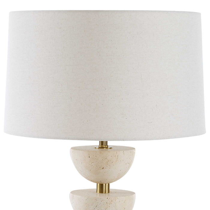 Hemisphere One Light Table Lamp Antique Brass-Lamps-Uttermost-Lighting Design Store