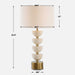 Hemisphere One Light Table Lamp Antique Brass-Lamps-Uttermost-Lighting Design Store