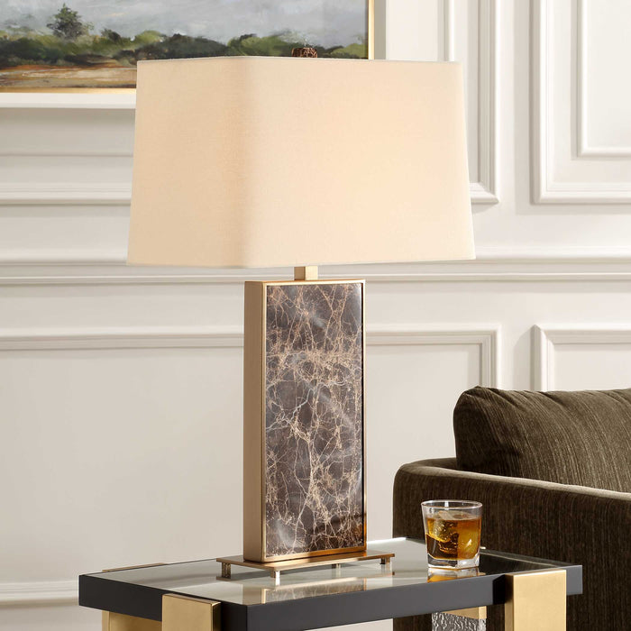 Lafferty One Light Table Lamp Brass-Lamps-Uttermost-Lighting Design Store