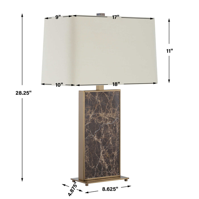 Lafferty One Light Table Lamp Brass-Lamps-Uttermost-Lighting Design Store