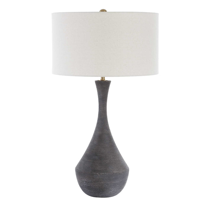 Helston One Light Table Lamp Brass-Lamps-Uttermost-Lighting Design Store