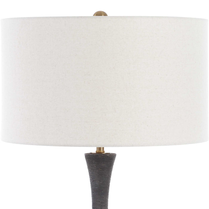 Helston One Light Table Lamp Brass-Lamps-Uttermost-Lighting Design Store