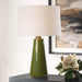 Kelley One Light Table Lamp Antiqued Brass-Lamps-Uttermost-Lighting Design Store