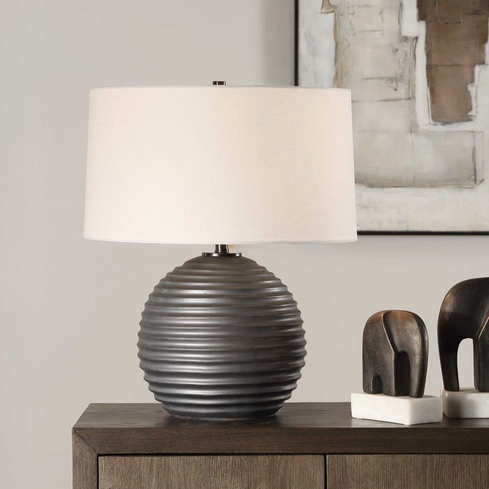 Chelsom One Light Table Lamp Dark Bronze-Lamps-Uttermost-Lighting Design Store