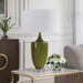 Adela One Light Table Lamp Brass-Lamps-Uttermost-Lighting Design Store