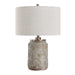 Graydon One Light Table Lamp Brushed Nickel-Lamps-Uttermost-Lighting Design Store