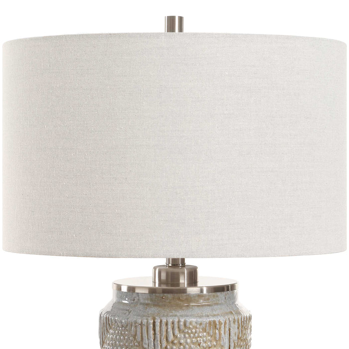 Graydon One Light Table Lamp Brushed Nickel-Lamps-Uttermost-Lighting Design Store