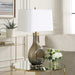 Shyla One Light Table Lamp Brushed Brass-Lamps-Uttermost-Lighting Design Store