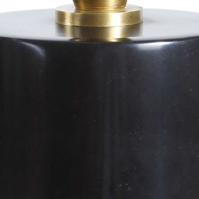 Ezra One Light Buffet Lamp Antique Brass-Lamps-Uttermost-Lighting Design Store