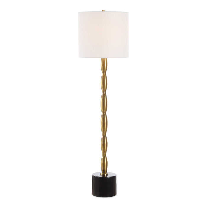 Ezra One Light Buffet Lamp Antique Brass-Lamps-Uttermost-Lighting Design Store