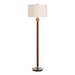 Keros One Light Floor Lamp Dark Oak Wood-Lamps-Uttermost-Lighting Design Store