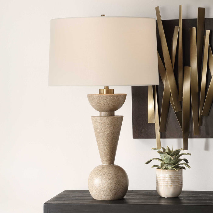 Cullum One Light Table Lamp Brass-Lamps-Uttermost-Lighting Design Store